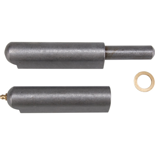 Weld-On Hinge, 1.102" Dia. x 10.236" L, Mild Steel w/Fixed Steel Pin Nuna Depot Inc.