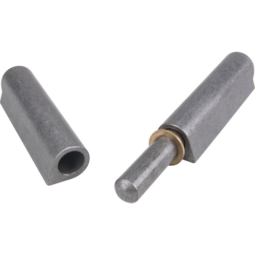 Weld-On Hinge, 1.102" Dia. x 10.236" L, Mild Steel w/Fixed Steel Pin Nuna Depot Inc.