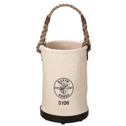Straight-Wall Bucket, 9" L x 9" W x 14" H, Canvas, Beige Nuna Depot Inc.