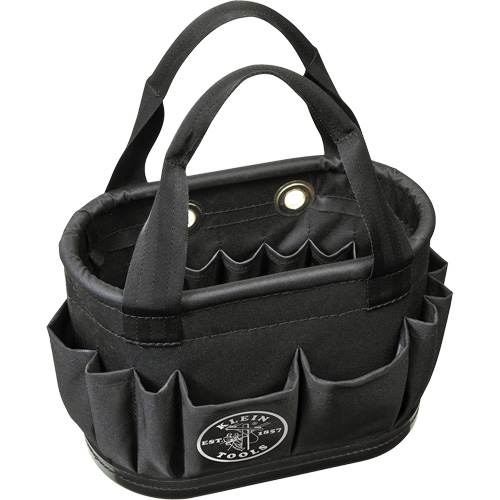 29-Pocket Hard-Body Aerial Bucket, 14" L x 10" H, Polyester, Black Nuna Depot Inc.