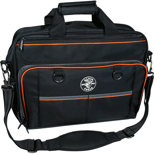 Sac techno Tradesman Pro avec pochette pour ordinateur portable, Polyester, 22 pochettes, Noir/Orange Nuna Depot Inc.