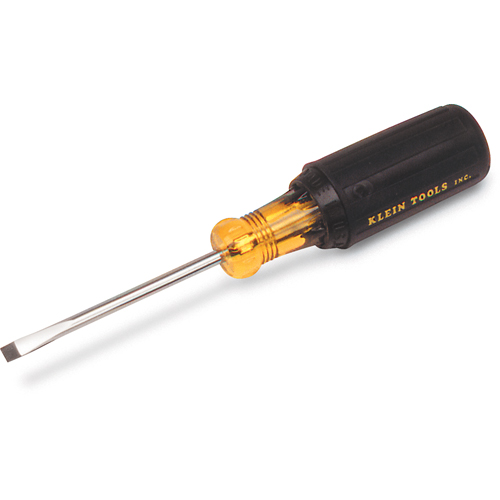 Slot Cabinet Tip Screwdriver, 3/16" Tip, Round, 7-3/4" L, Cushion Grip Handle Nuna Depot Inc.