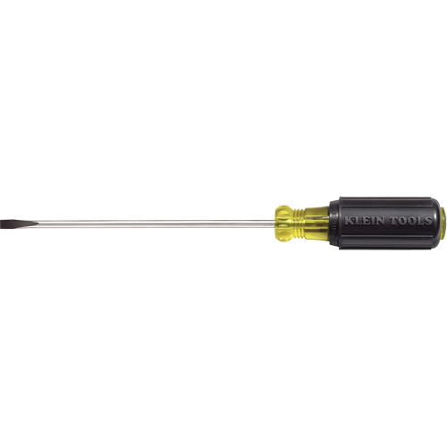 Slot Cabinet Tip Screwdriver, 3/16" Tip, Round, 9-3/4" L, Cushion Grip Handle Nuna Depot Inc.