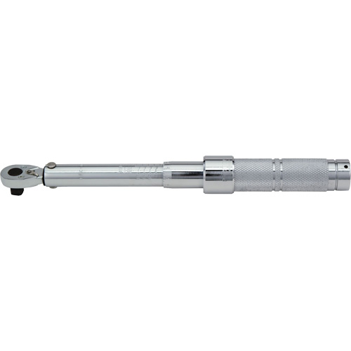 Ratcheting Head Micrometer Torque Wrench, Click, 1/2" Square Drive, 50 - 250 lbf. Ft Nuna Depot Inc.