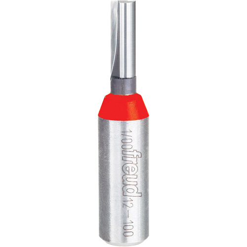 Router Bit - Double Flute Straight Bit, 1/4" Dia., 1" H, 2-3/8" L, 1/2" Shank Nuna Depot Inc.