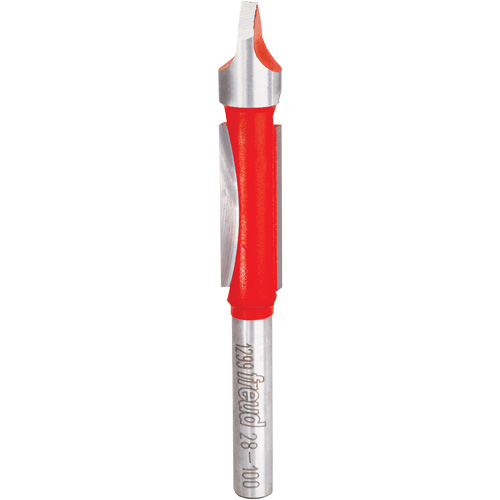 Fraise - foret guide pour panneau, 3/8" dia, 1" ha, 3" lo, 1/4" Manche Nuna Depot Inc.