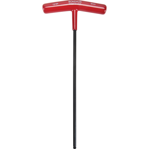 Cl&eacute; hexagonale individuelle m&eacute;trique, embout Sph&eacute;rique, 5 mm x 9,7" lo, Poign&eacute;e en T Nuna Depot Inc.