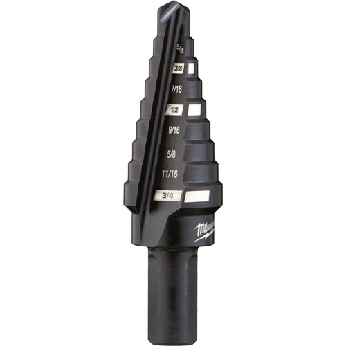 #3 Step Drill Bit, 1/4" - 3/4" , 1/16" Increments, High Speed Steel Nuna Depot Inc.