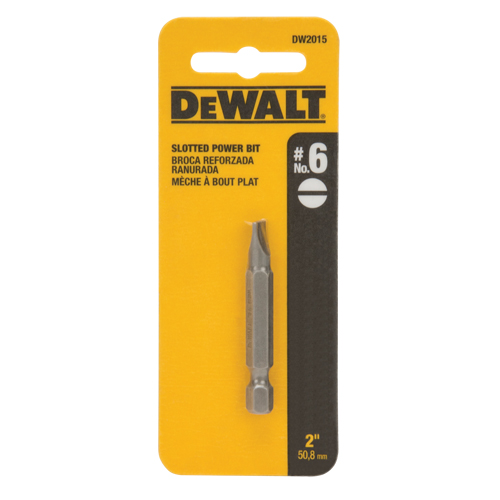 Screwdriver Bit, Slot, #6 Tip, 1/4" Drive Size, 2" Length Nuna Depot Inc.