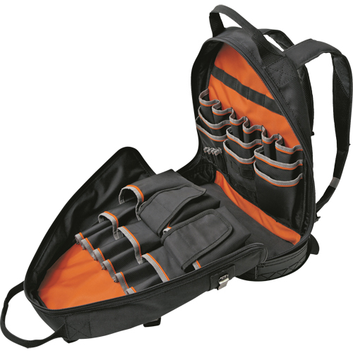 Organiseur de sac &agrave; dos d'&eacute;lectricien Tradesman Pro, 14" lo x 7" la, Noir, Balistique Nuna Depot Inc.
