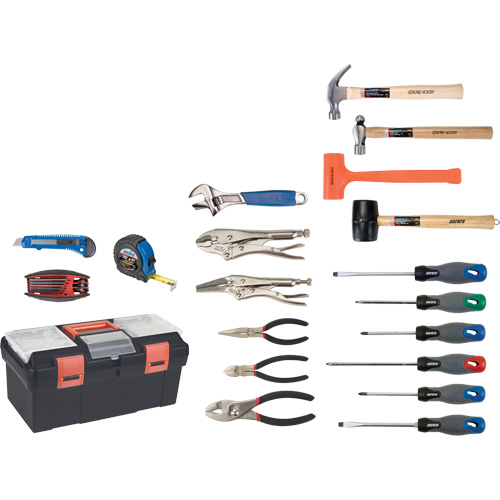 Jeu d'outils essentiels avec coffret en plastique, 28 morcea Nuna Depot Inc.
