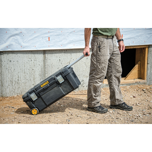 Tool Box on Wheels, 12-1/2" W x 28-1/2" D x 12" H, Black Nuna Depot Inc.