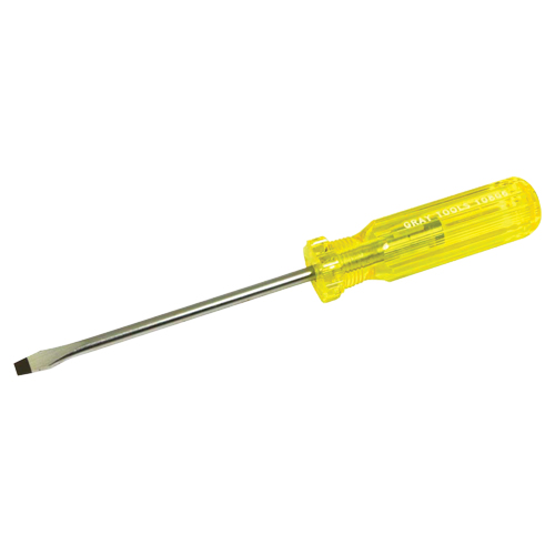 Slotted Screwdriver, 1/4", 9-7/16" L, Plastic Handle Nuna Depot Inc.