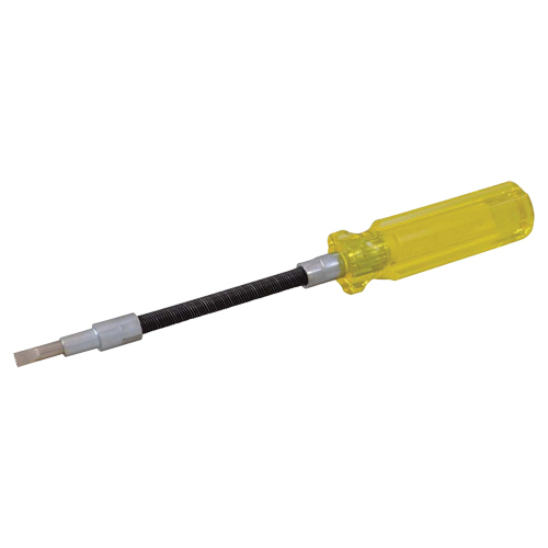 Flexible Slotted Screwdriver, 3/16" Tip, Round, 7-1/2" L, Plastic Handle Nuna Depot Inc.