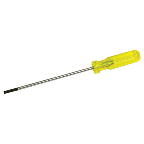 Electrician's Slotted Screwdriver, 3/16" Tip, Round, 9-1/2" L, Plastic Handle Nuna Depot Inc.