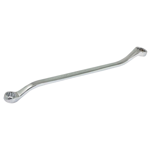 Box End Wrench, 12 Point, 10 mm x 11 mm, 15° Offset, Chrome Finish Nuna Depot Inc.