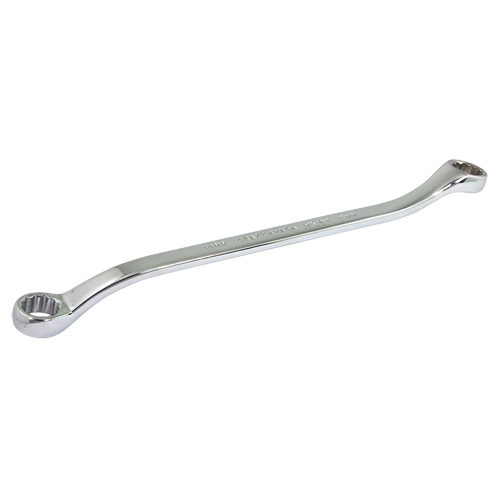 Box End Wrench, 12 Point, 14 mm x 15 mm, 15° Offset, Chrome Finish Nuna Depot Inc.