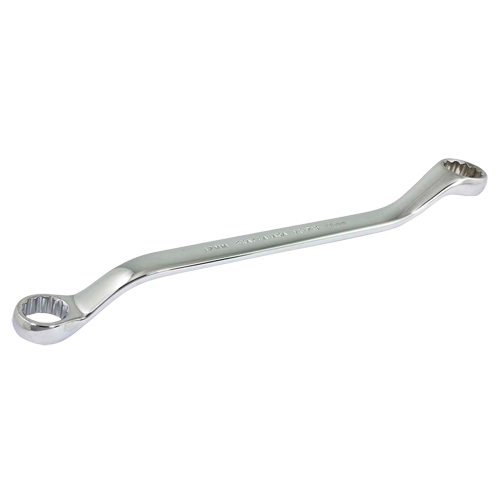 Box End Wrench, 12 Point, 17 mm x 19 mm, 15° Offset, Chrome Finish Nuna Depot Inc.