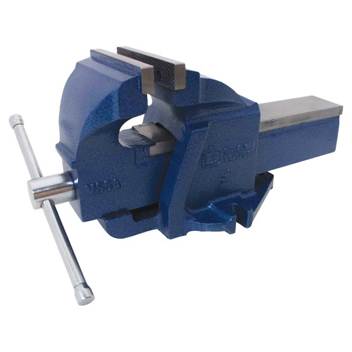 Ductile Iron Mechanics Bench Vise, 5" Jaw Width, 3-3/10" Throat Depth Nuna Depot Inc.