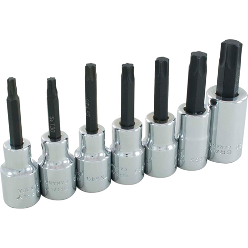 Torx&reg; Head Socket Set, Torx&reg;, 1/2" Drive, 7 Pcs Nuna Depot Inc.