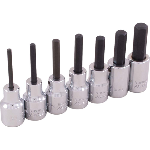 Hex Head Socket Set, Hex, 3/8" Drive, 7 Pcs Nuna Depot Inc.