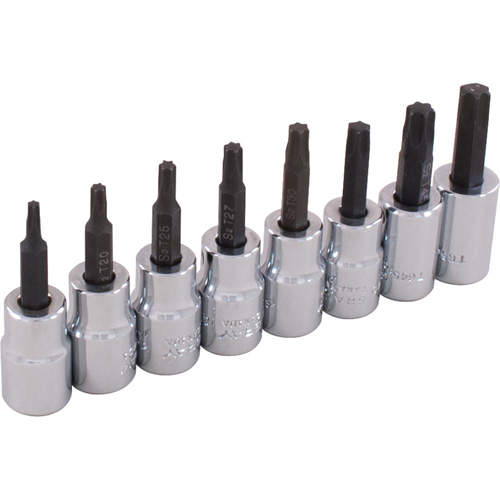 Socket Set, Torx&reg;, 3/8" Drive, 8 Pcs Nuna Depot Inc.