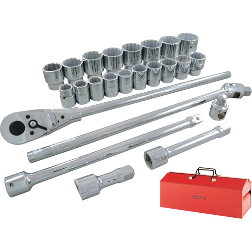 Jeu de douilles et accessoires, 26 Mcx, Prise de 3/4" Nuna Depot Inc.