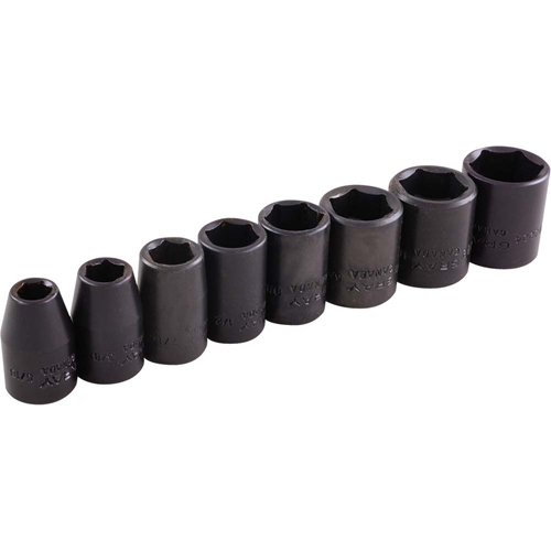 Socket Set, 8 Pcs, Impact, 3/8" Drive Size Nuna Depot Inc.