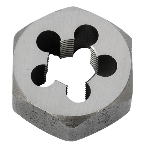 Hex Rethreading Die Nut, 1"/1-1/16" Dia., 3/8"-18 Thread, Carbon Steel/Chromium Steel Nuna Depot Inc.