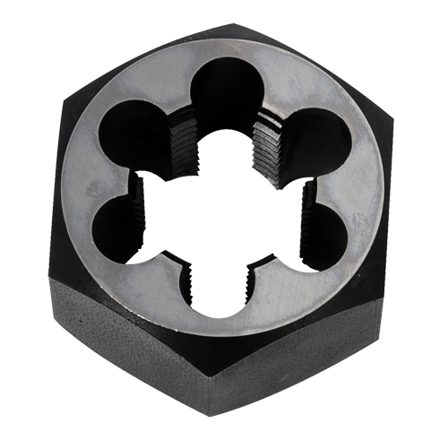 Hex Rethreading Die Nut, 2"/1" Dia., 3/4"-14 Thread, Carbon Steel/Chromium Steel Nuna Depot Inc.