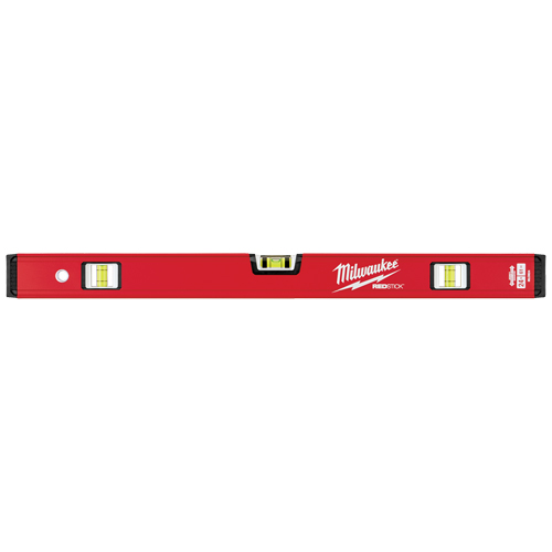Redstick Compact Level, Box, 2' L, Steel, 3, Non-Magnetic Nuna Depot Inc.