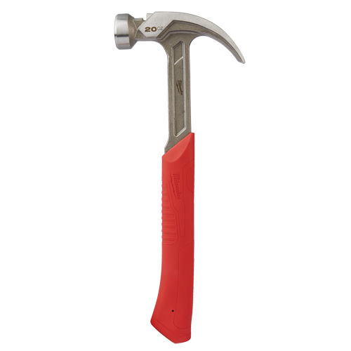 Curved Claw Smooth-Face Hammer, 20 oz., Solid Steel Handle, 14" L Nuna Depot Inc.