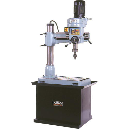 Radial Drilling Machine, 1/2" Chuck, 5 Speed(s), 21-5/8" W X 19-5/8" L, #3 Morse Nuna Depot Inc.