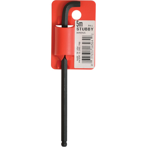 Long-Arm Hex Key Wrench, Ball End, 5 mm x 119 mm L, L Shape Nuna Depot Inc.
