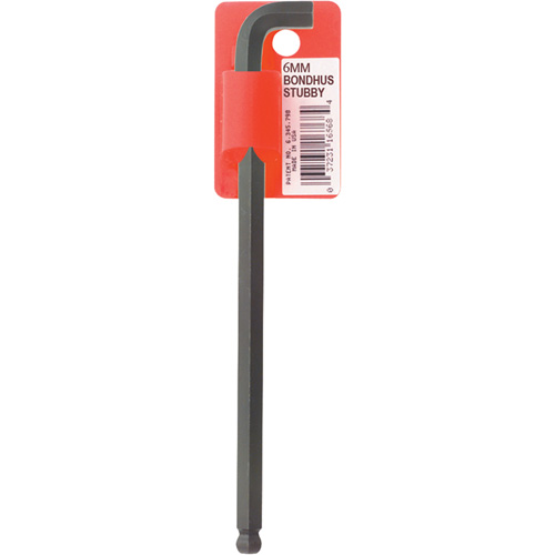 Long-Arm Hex Key Wrench, Ball End, 6 mm x 139 mm L, L Shape Nuna Depot Inc.