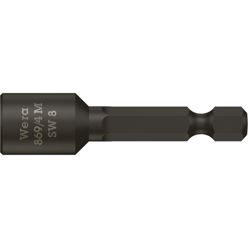 Nutsetters, 8 mm Tip, 1/4" Drive, 50 mm L, Magnetic Nuna Depot Inc.