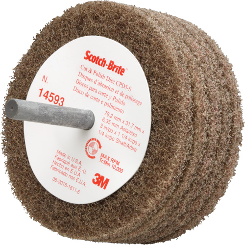 Scotch-Brite Cut & Polish Disc, 3" Dia. Nuna Depot Inc.