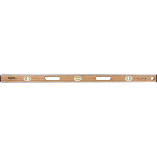 Eco-Tech&reg;  Bamboo Level, I-Beam, 48" L, Wood, 3, Non-Magnetic Nuna Depot Inc.