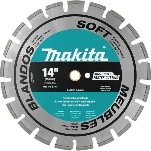 Lame de diamant segment&eacute;e pour mat&eacute;riau doux Nuna Depot Inc.