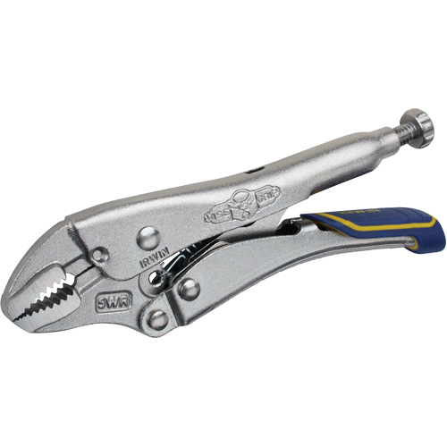 Fast Release Locking Pliers with Wire Cutter, 5" Length, Curved Jaw Nuna Depot Inc.