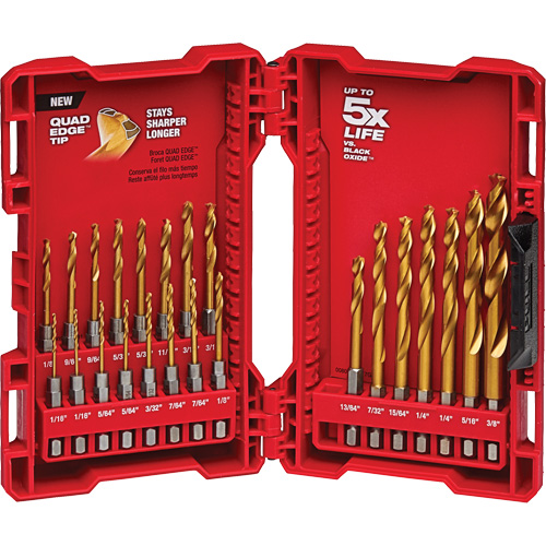 Shockwave Impact Duty Drill Bit Set, 23 Pieces, Titanium Nuna Depot Inc.