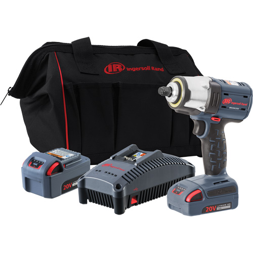 IQv20 Compact Cordless Impact Wrench Kit, 20 V, 1/2" Socket Nuna Depot Inc.