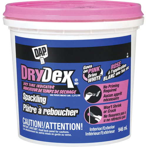 Pl&acirc;tre &agrave; reboucher DryDex, 946 ml, Contenant en plastique Nuna Depot Inc.