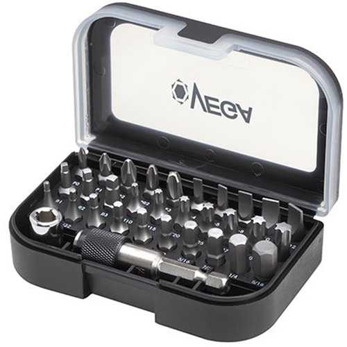 Jeu d'embouts, 32 Mcx, Hexagonale/Phillips/&agrave; fentes/Carr&eacute;e/Torx Nuna Depot Inc.