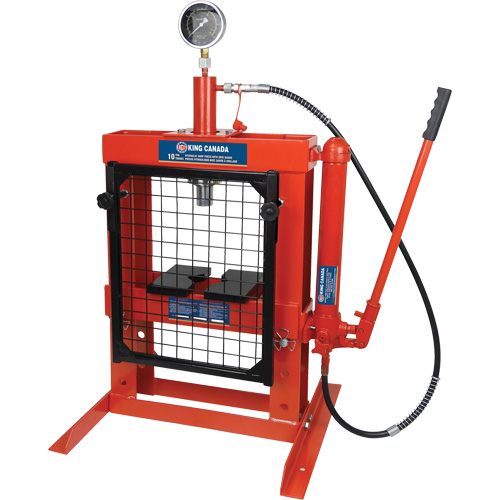 Hydraulic Shop Press with Grid Guard, 10 Tons Capacity Nuna Depot Inc.