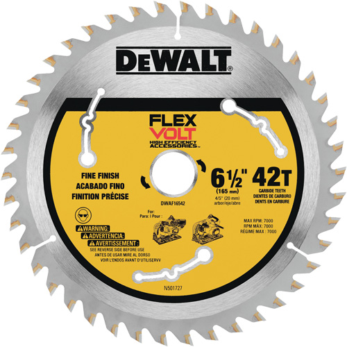 Lame TrackSaw FlexVolt, 6-1/2", 42 dents, Pour Bois Nuna Depot Inc.