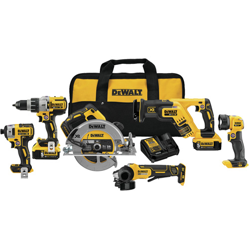 Max XR&reg; Brushless 6-Tool Combo Kit, Lithium-Ion, 20 V Nuna Depot Inc.