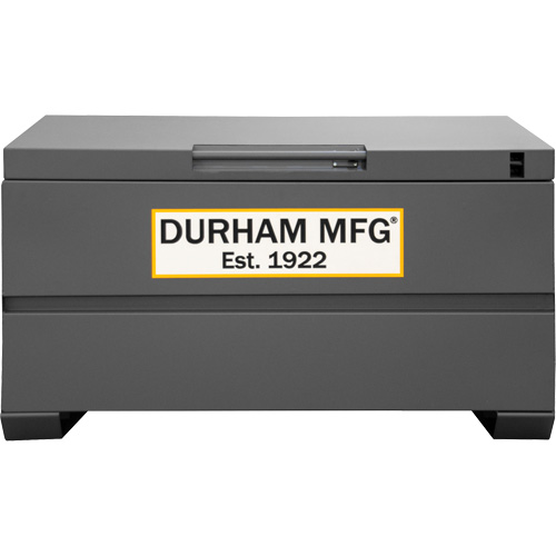 Jobsite Storage Box, 48" x 24" x 27-13/16", Steel, Grey Nuna Depot Inc.