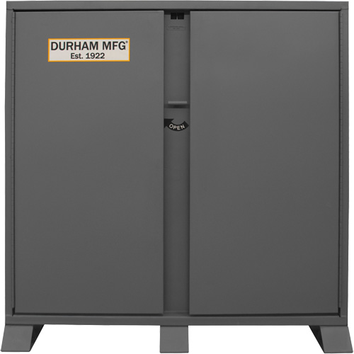 Armoire de rangement avec tablettes pour le chantier, Acier, 47,5 pi³, Gris Nuna Depot Inc.