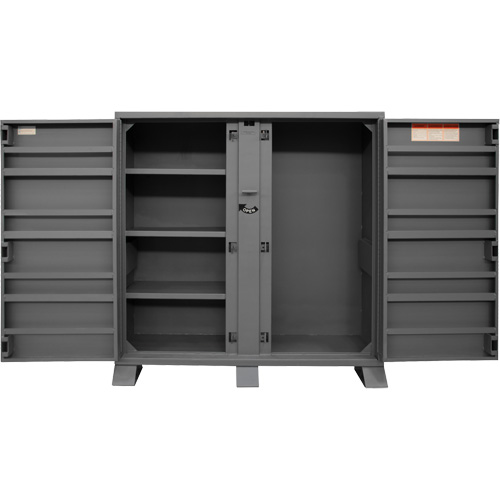 Armoire de rangement avec tablettes pour le chantier, Acier, 47,5 pi³, Gris Nuna Depot Inc.